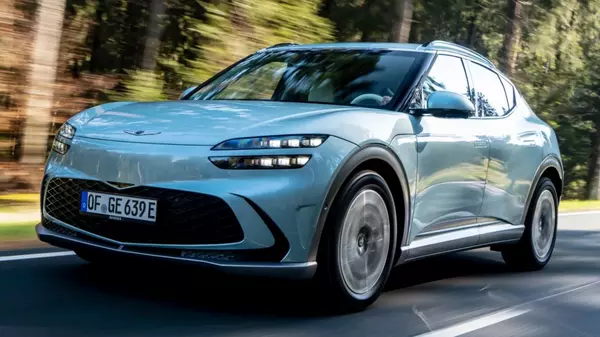 Les meilleurs SUV électriques - Genesis GV60, conduite, vue de face